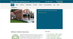 Desktop Screenshot of matteoguttersystems.com